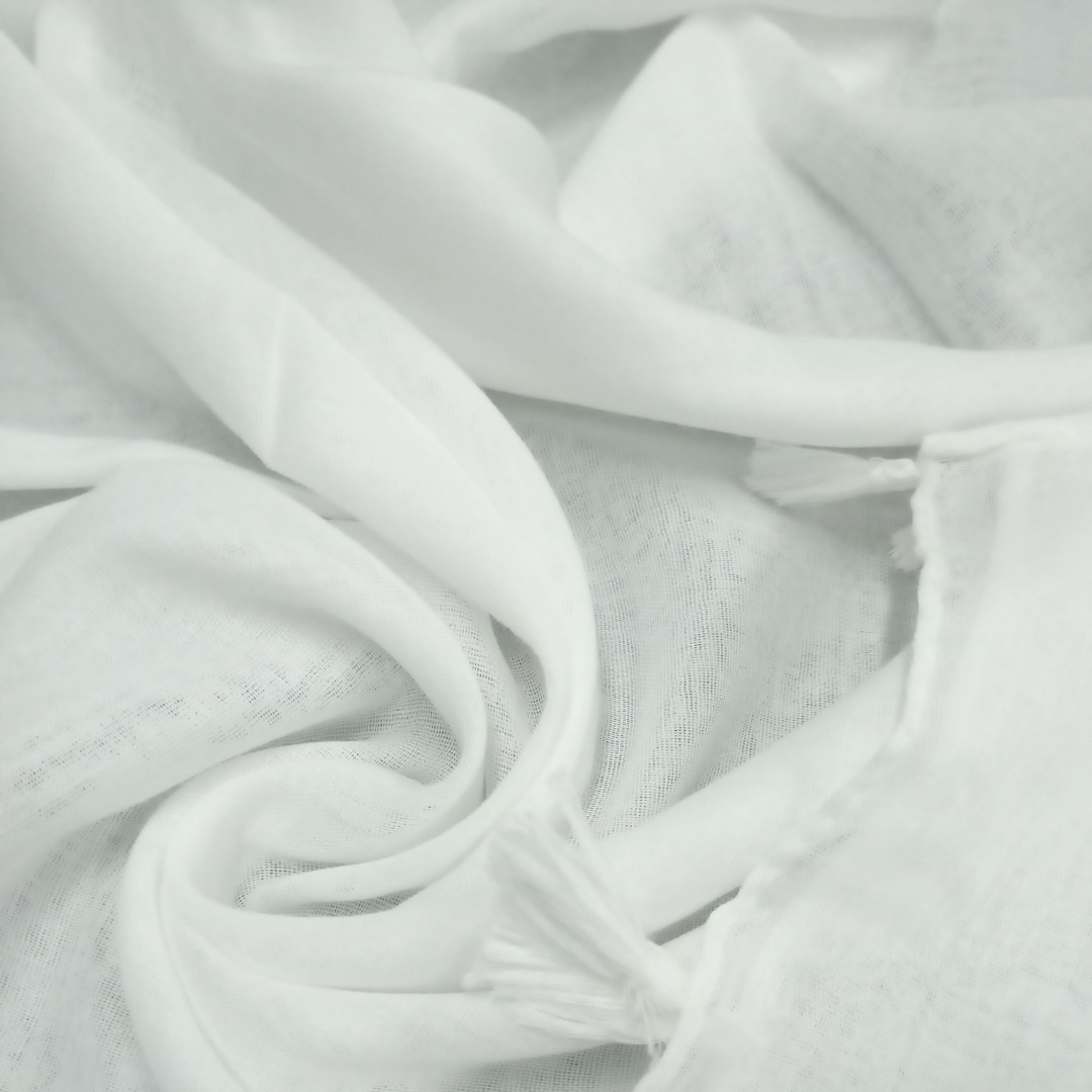 Lawn Tassels – Pure White - Scarfs.pk