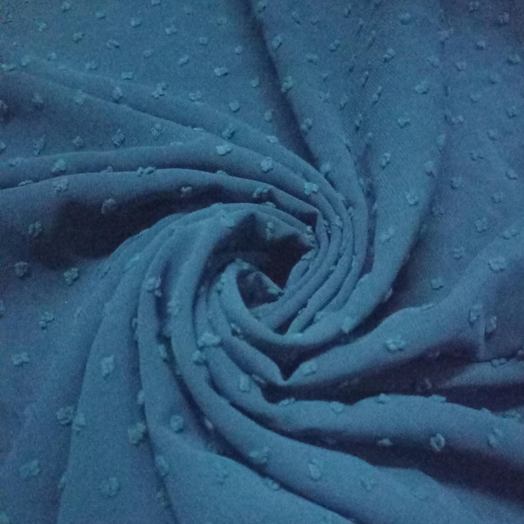 Luxury Pom Pearl Bubble Chiffon Hijab (All seasons star) - Emerald Green