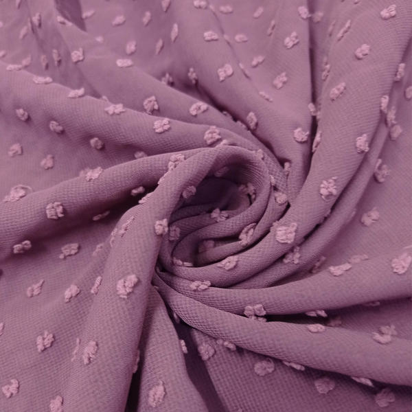 Luxury Pom Pearl Bubble Chiffon Hijab (All seasons star) - Grapes - Scarfs.pk