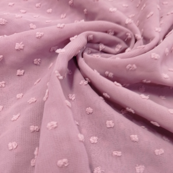 Luxury Pom Pearl Bubble Chiffon Hijab (All seasons star) - Soft Pink - Scarfs.pk