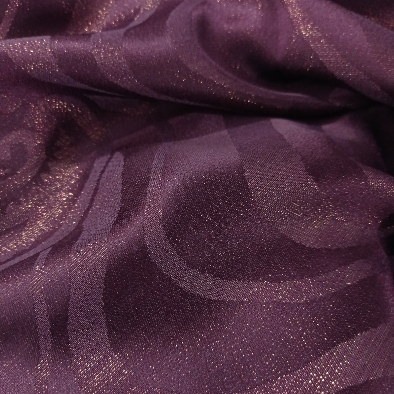 Glowing Jamawar Hijabs - Purple - Scarfs.pk #1 Online Hijab Store