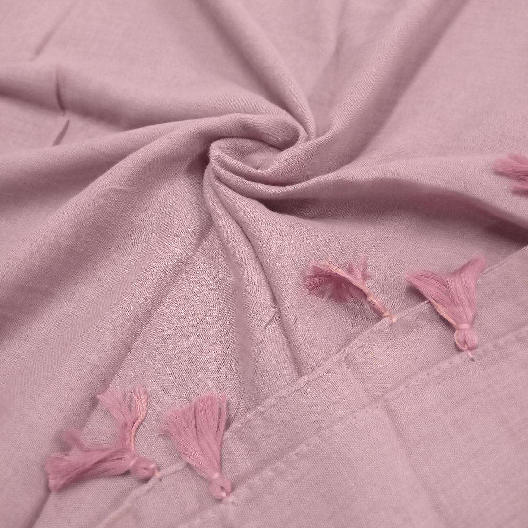 Lawn Tassels – Soft Pink - Scarfs.pk