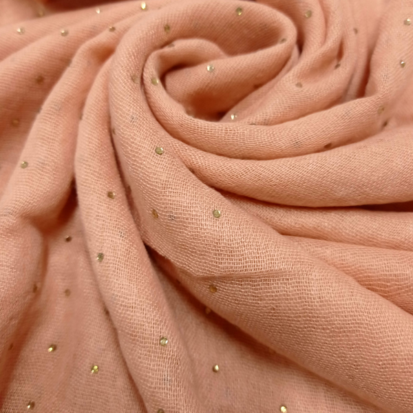 Diamond Stone Crimps - Pink Rose - Scarfs.pk