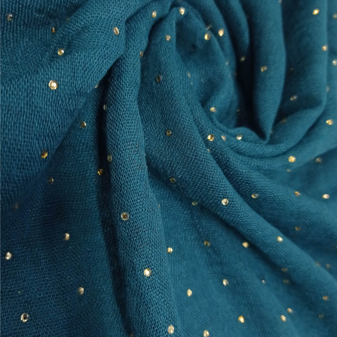 Diamond Stone Crimps - Sea Green - Scarfs.pk