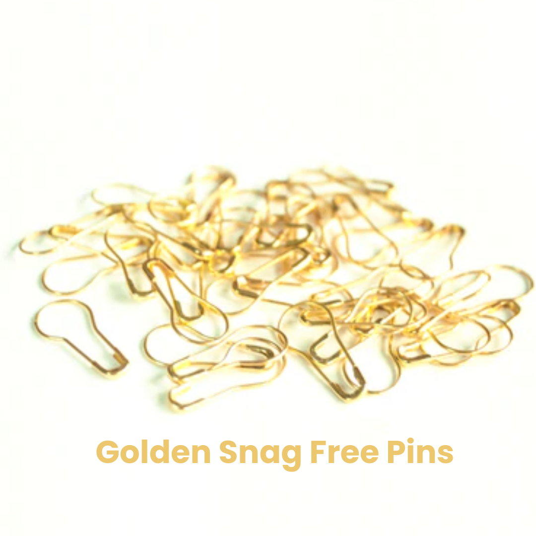 Snag Free Pins – Golden - Scarfs.pk