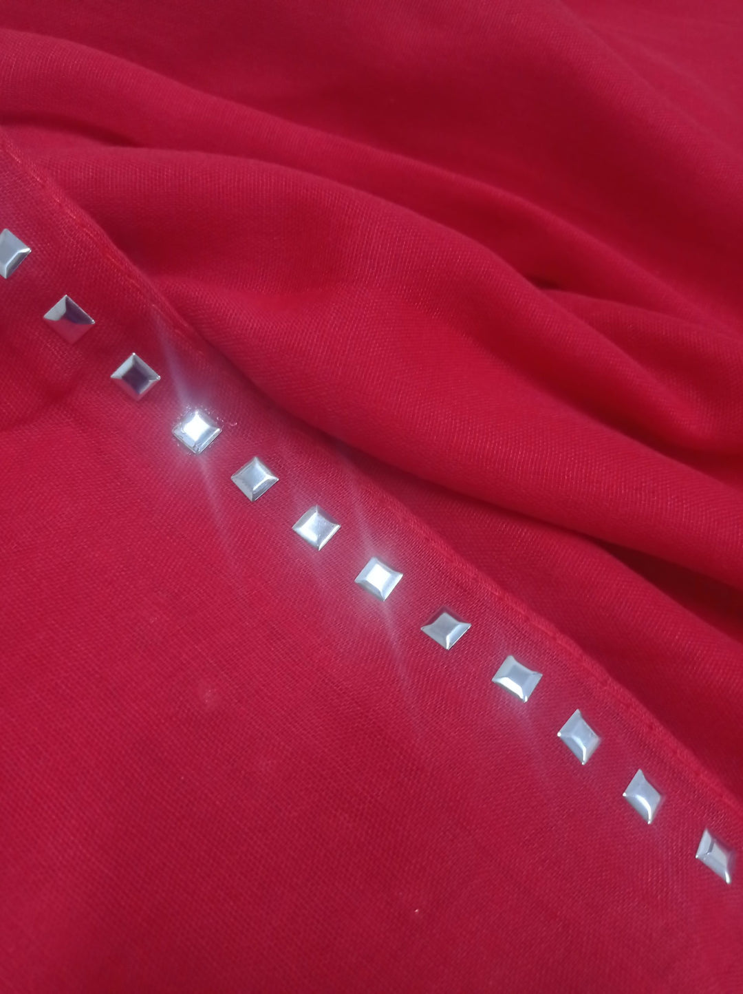 Studded Hijab - Apple Red - Scarfs.pk #1 Online Hijab Store