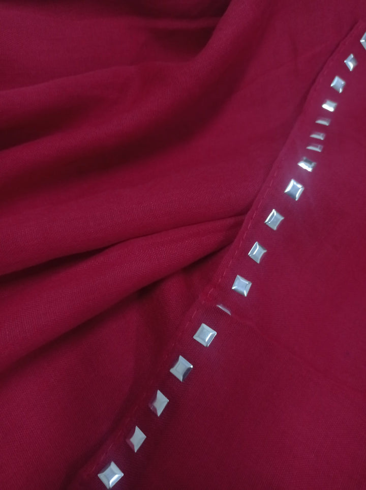 Studded Hijab - Maroon - Scarfs.pk #1 Online Hijab Store