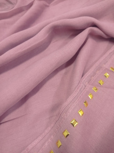 Studded Hijab - Rose - Scarfs.pk #1 Online Hijab Store