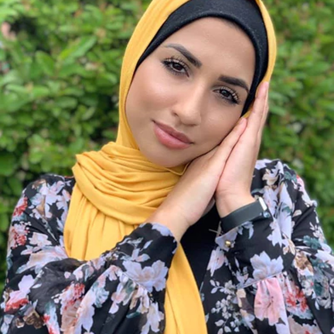 Jersey Hijab - Bright Yellow
