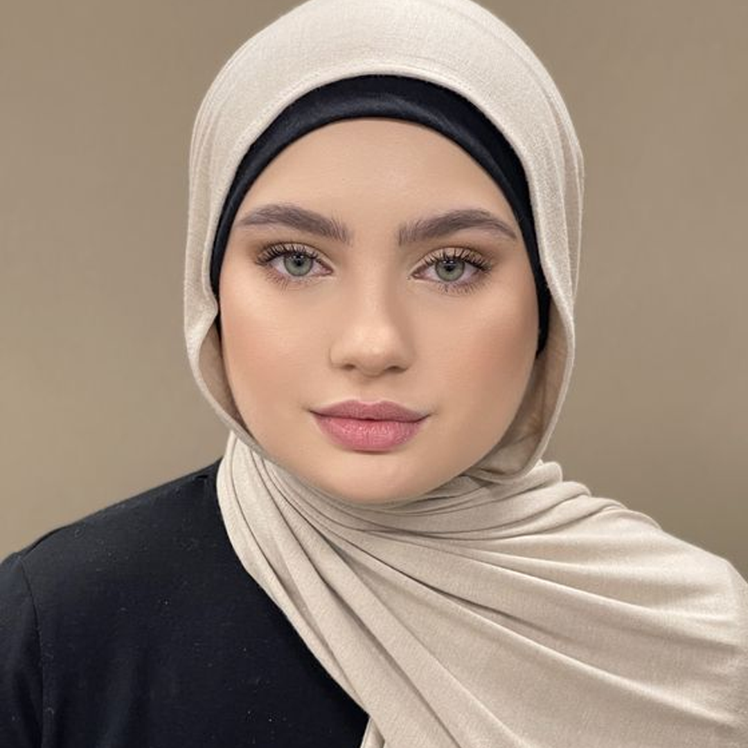Jersey Hijab - Cream - Scarfs.pk
