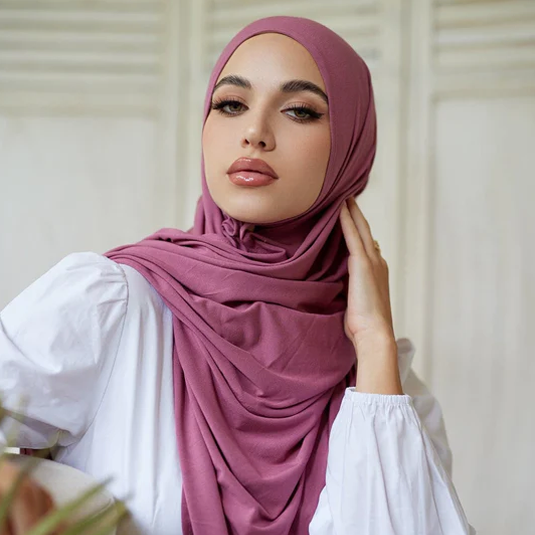 Jersey Hijab - Magenta - Scarfs.pk