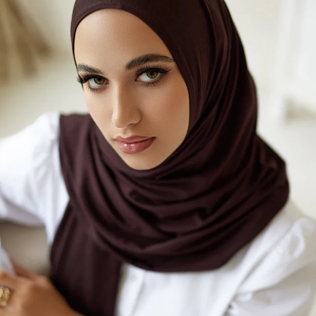Jersey Hijab - Chestnut Brown