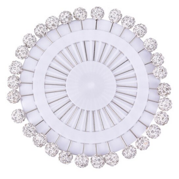 White Pearl Clip Scarfs - Scarfs.pk