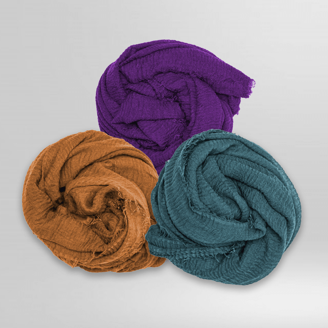 Crinkle Crimps – Bundle Of 3 - Scarfs.pk