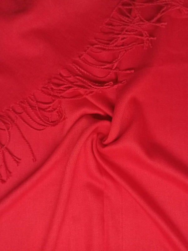 Cashmere Hijab - Candy Red - Scarfs.pk