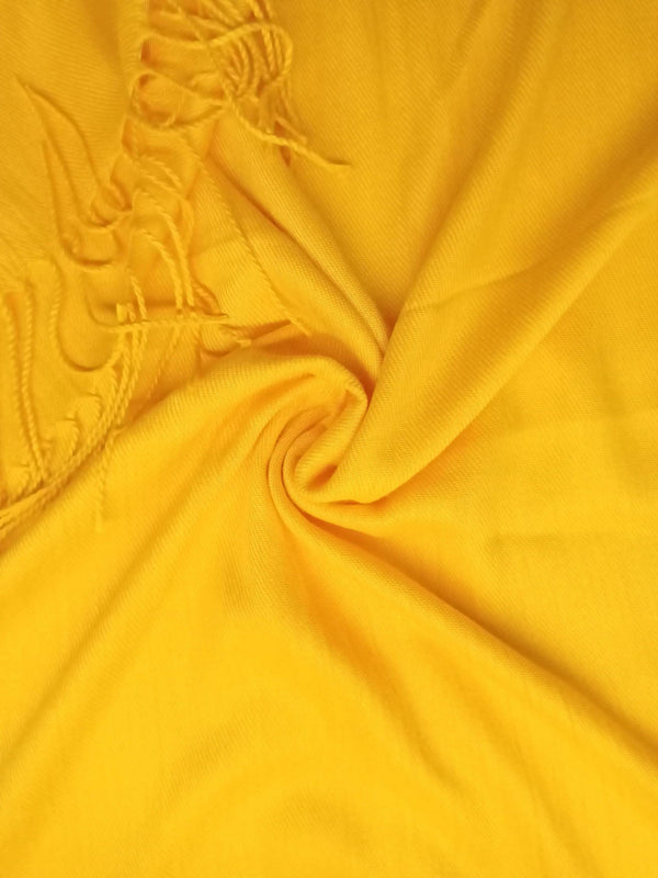 Cashmere Hijab - Chrome Yellow - Scarfs.pk