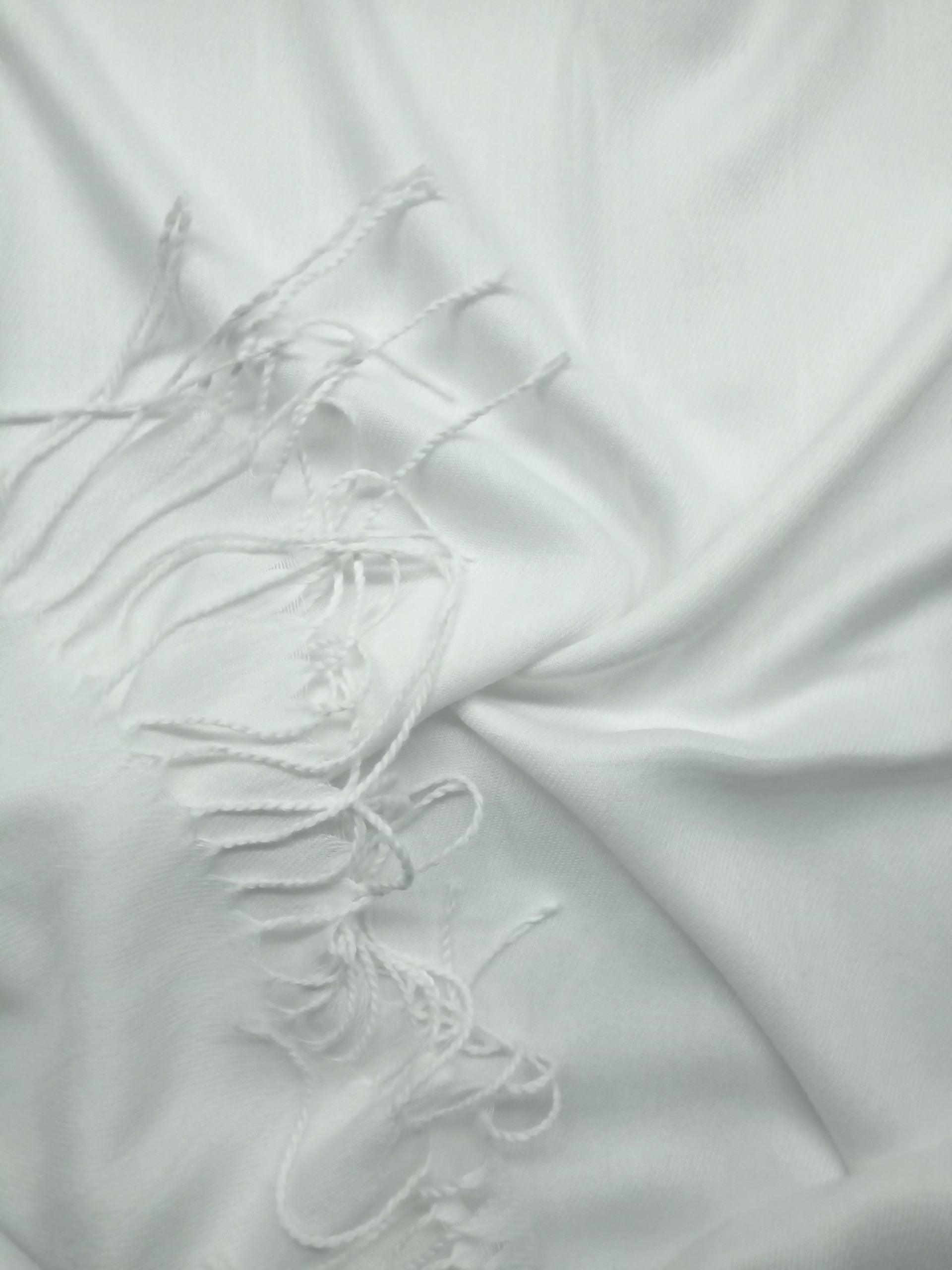 Cashmere Hijab – Pure White - Scarfs.pk
