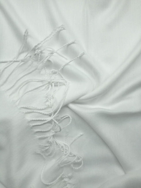 Cashmere Hijab – Pure White - Scarfs.pk