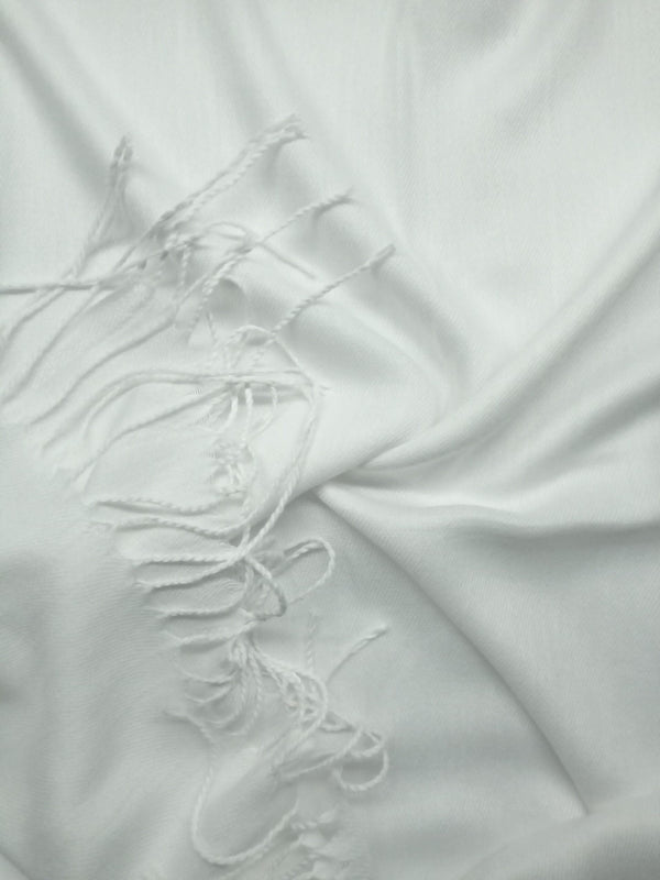 Cashmere Hijab – Pure White - Scarfs.pk