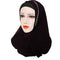 Two Loops Chiffon Instant Hijab - Chesnut Brown - Scarfs.pk