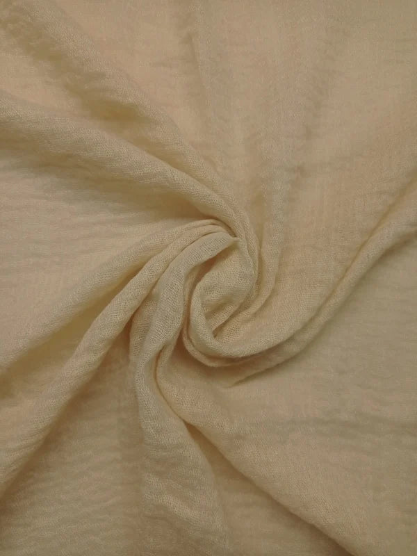 Smooth Crinkle Crimps -SOFT CREAM - Scarfs.pk