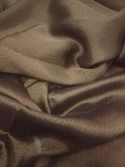 Crinkle Silk Luxe Hijabs – Brown - Scarfs.pk #1 Online Hijab Store