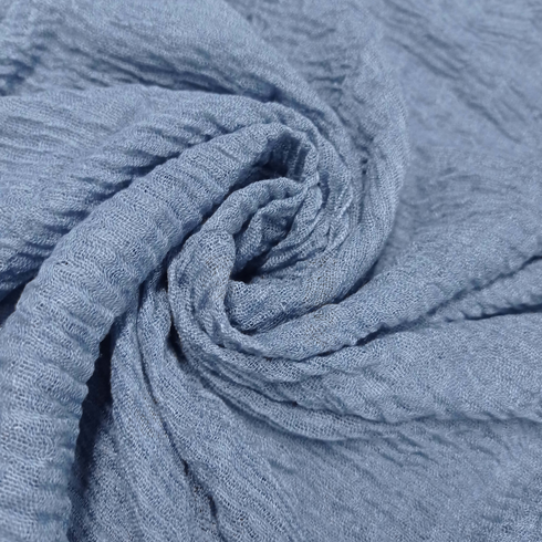 Smooth Crinkle Crimps - BLUE - Scarfs.pk