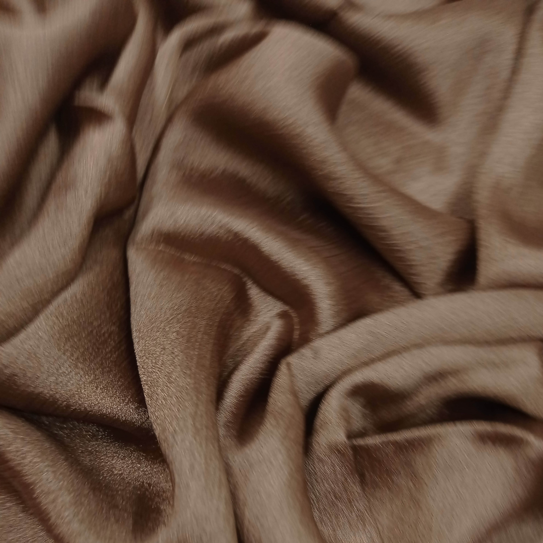 Crinkle Silk Luxe Hijabs – Coffee