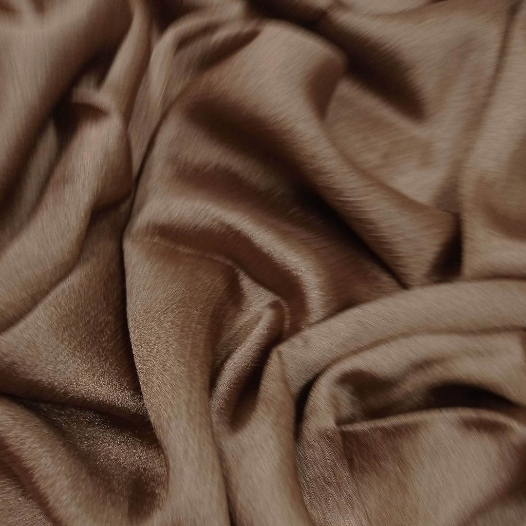 Crinkle Silk Luxe Hijabs – Coffee - Scarfs.pk
