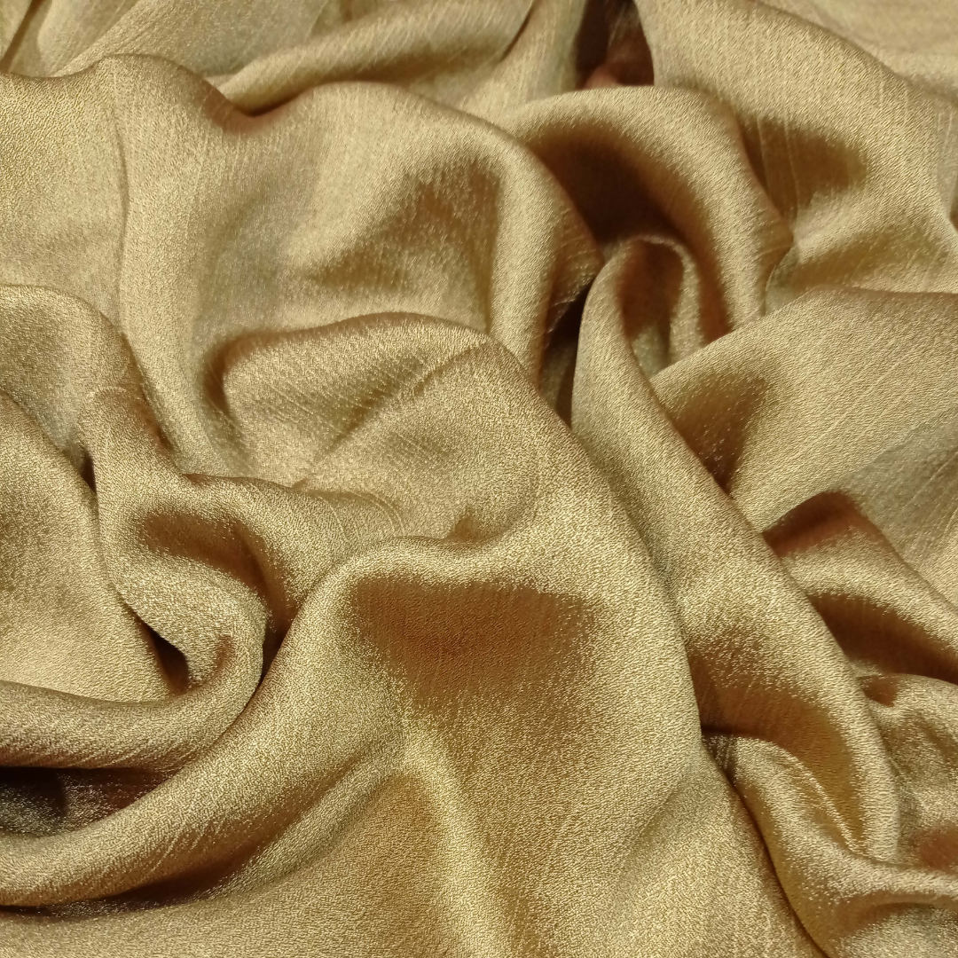 Crinkle Silk Luxe Hijabs – Occasion Gold