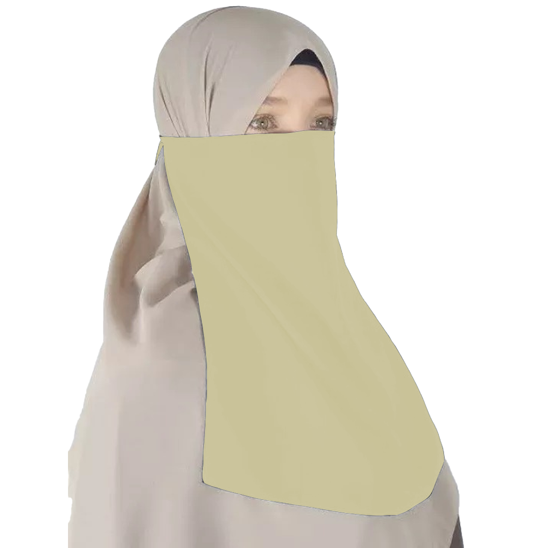 Half Niqab - Lemon