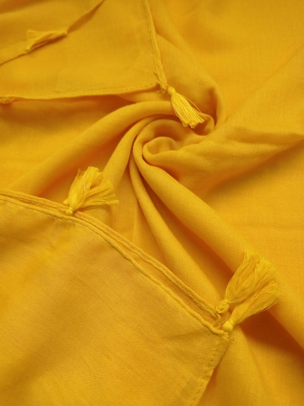 Lawn Tassels – Chrome Yellow - Scarfs.pk