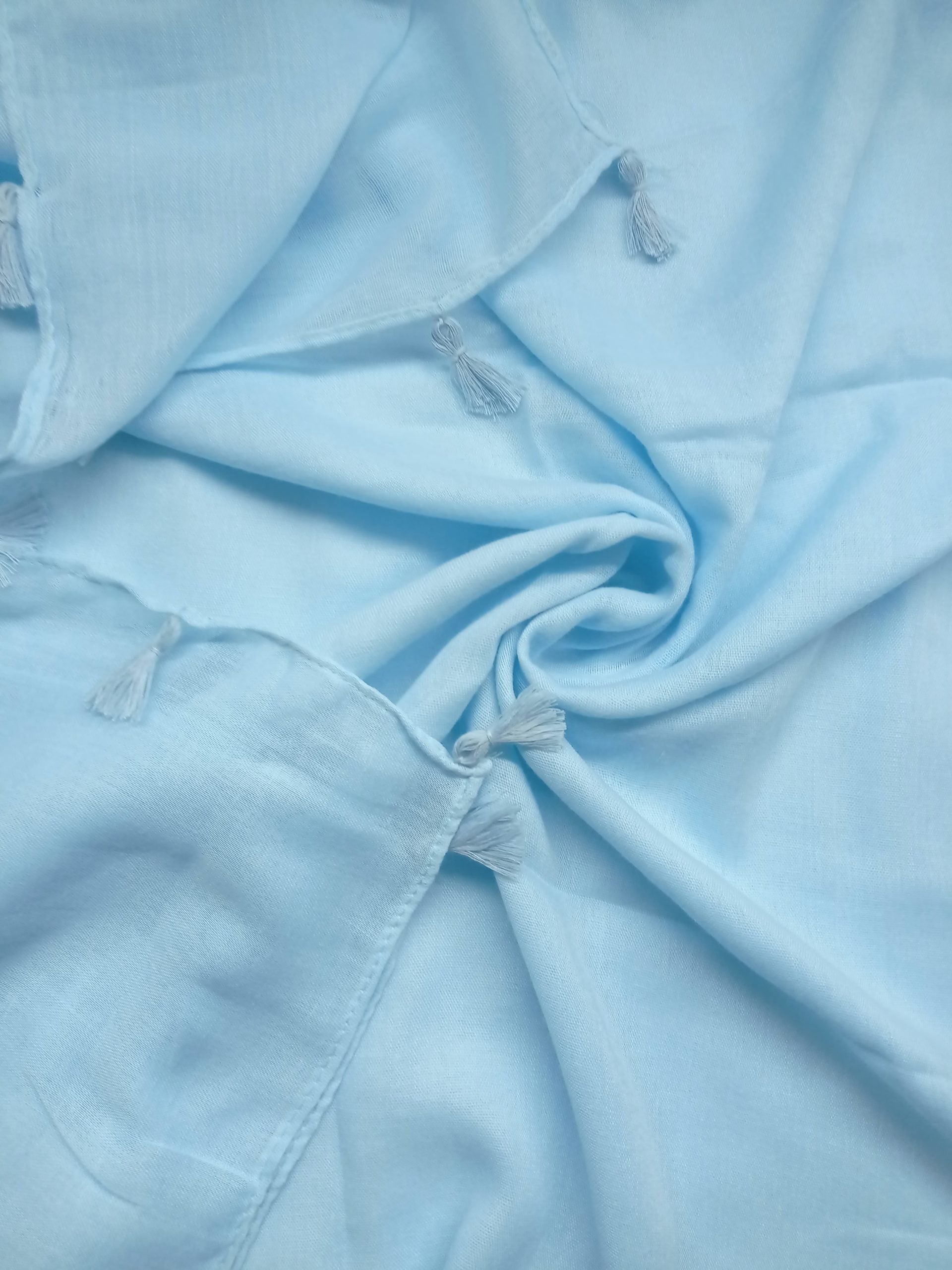 Lawn Tassels – Ice Blue - Scarfs.pk
