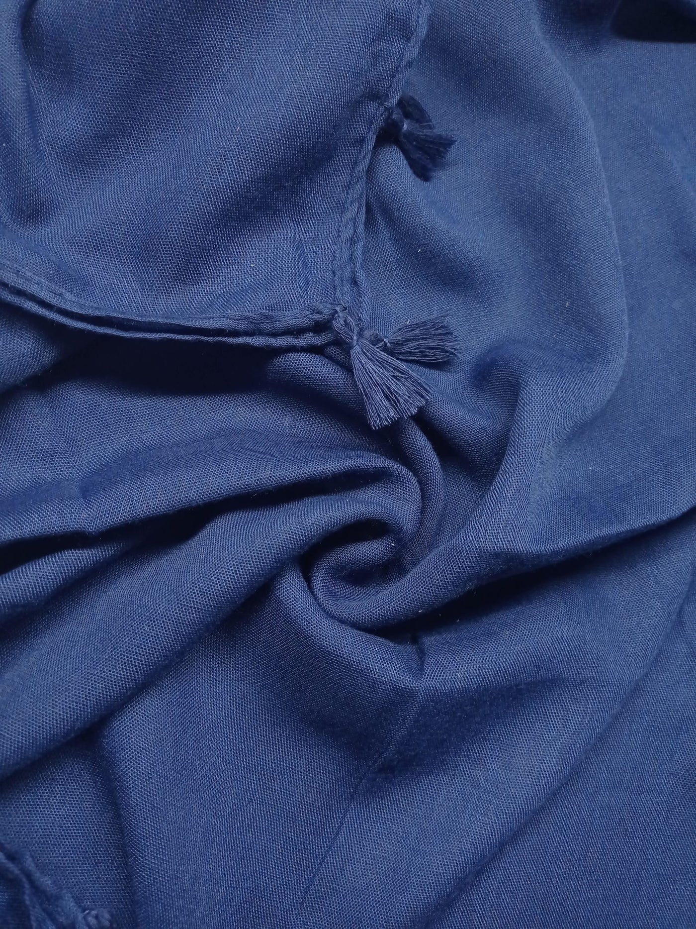Lawn Tassels – Navy Blue - Scarfs.pk #1 Online Hijab Store