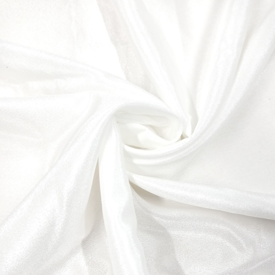 Matte Satin Silk Hijabs - Pure White