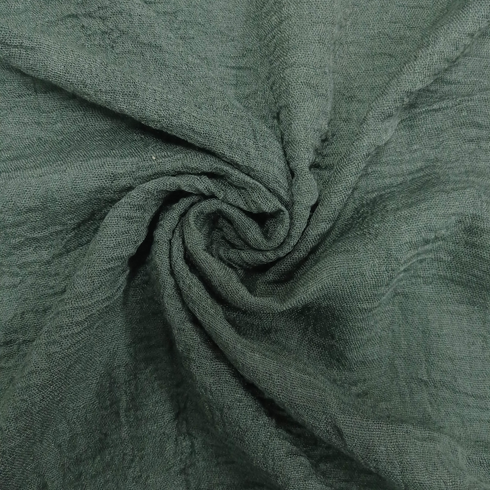 Smooth Crinkle Crimps - Peacock Green - Scarfs.pk