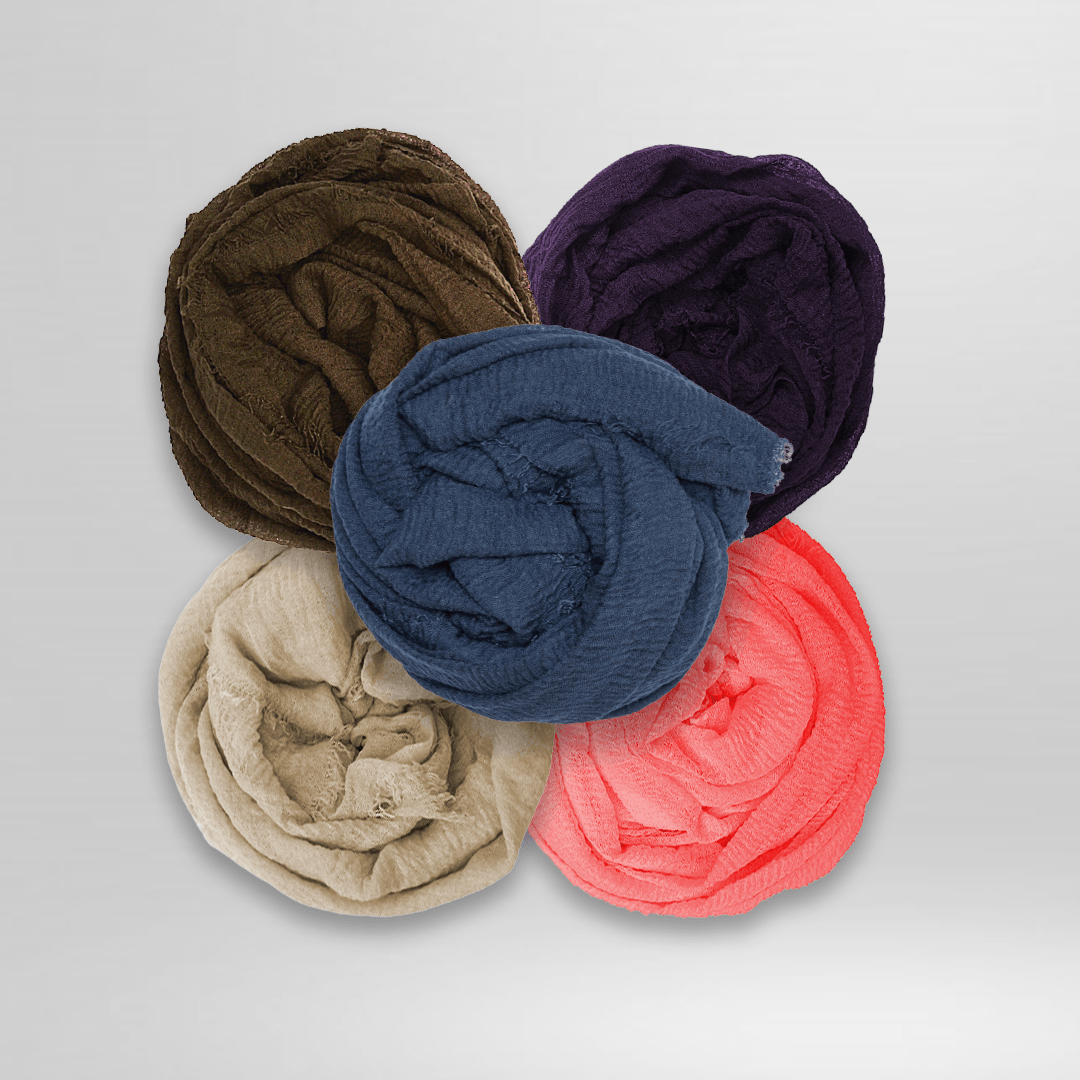Crinkle Crimps – Bundle Of 5 - Scarfs.pk