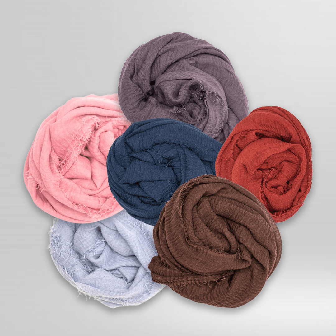 Crinkle Crimps – Bundle Of 6 - Scarfs.pk