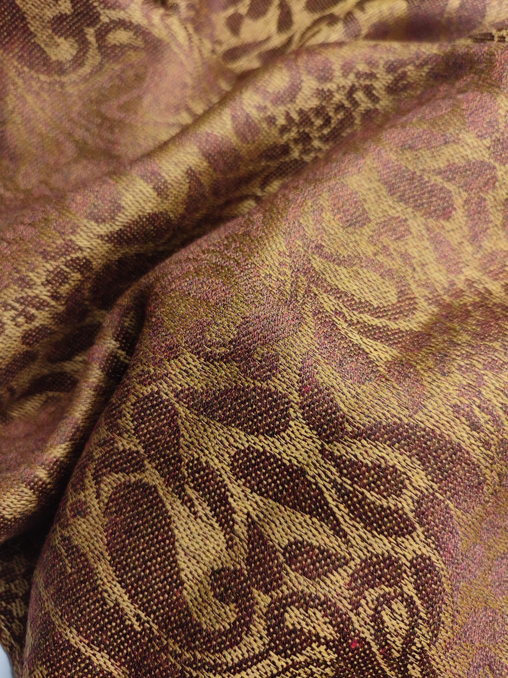 Pashmina Jacquard Scarfs - Brown - Scarfs.pk #1 Online Hijab Store
