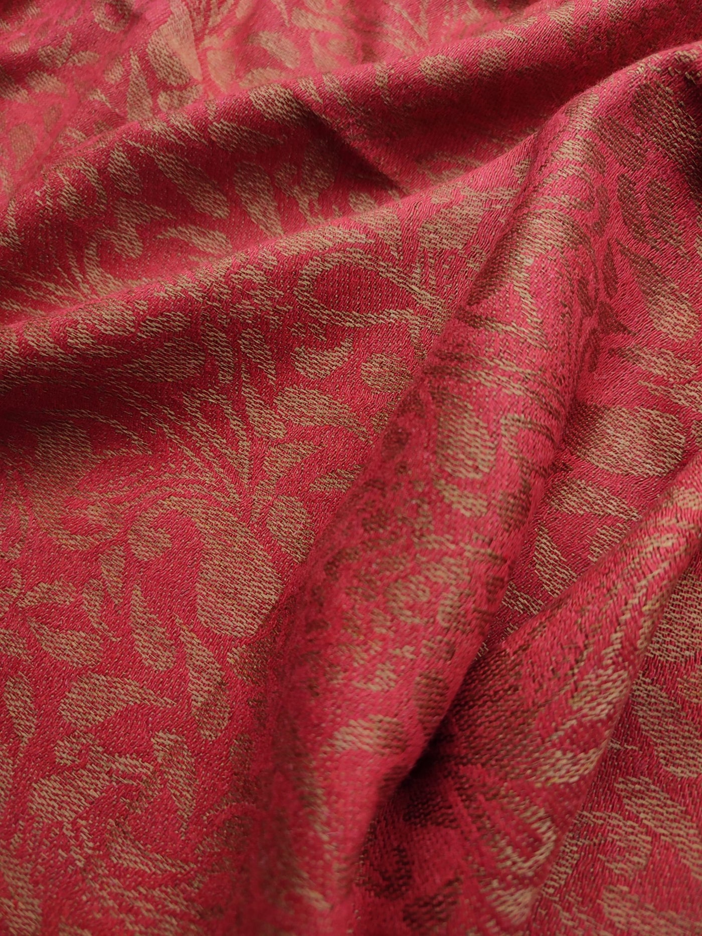 Pashmina Jacquard Scarfs - Red - Scarfs.pk #1 Online Hijab Store