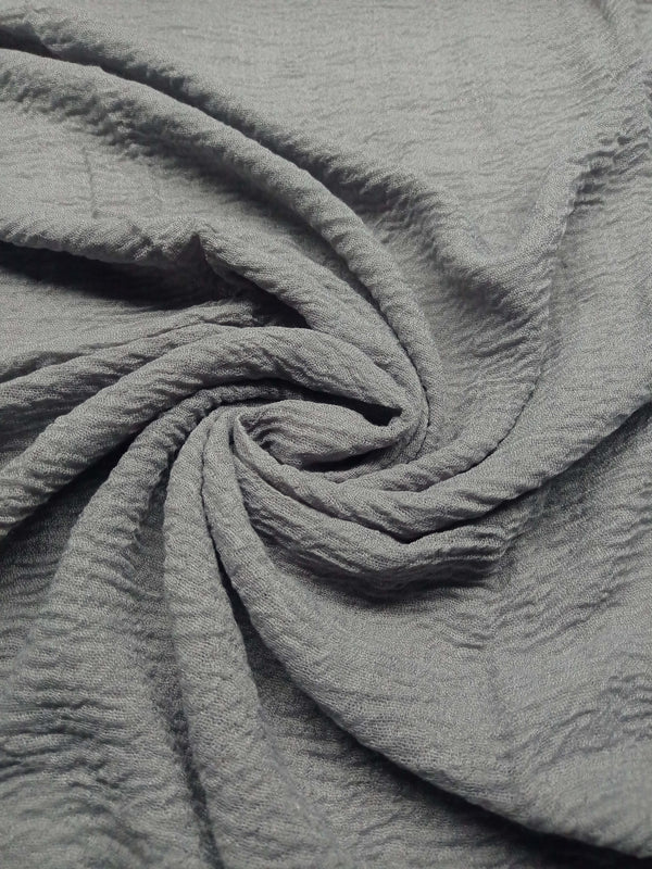 Smooth Crinkle Crimps - Smoke Grey - Scarfs.pk