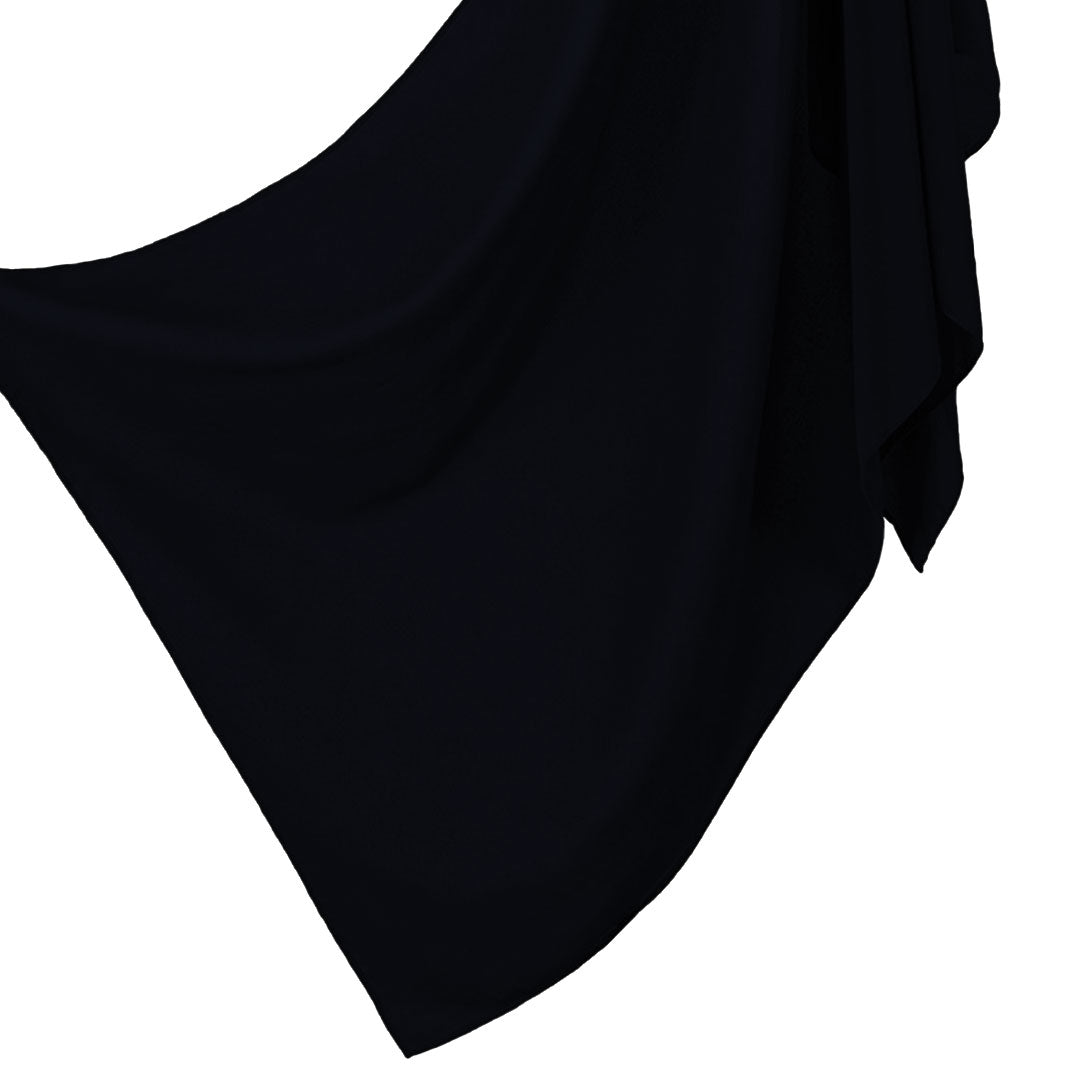 Square Hijab – Black - Scarfs.pk