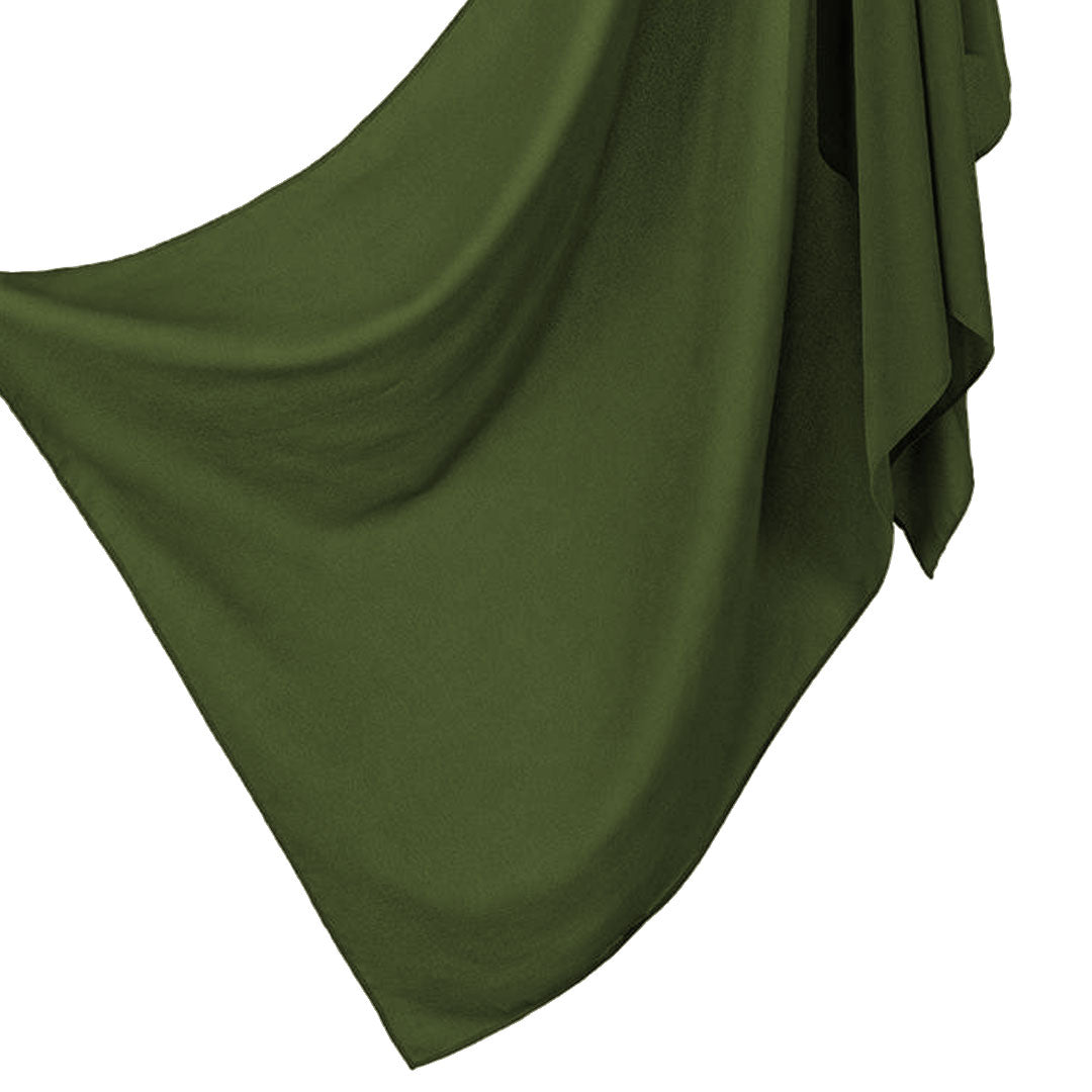Square Hijab – Dark Olive - Scarfs.pk