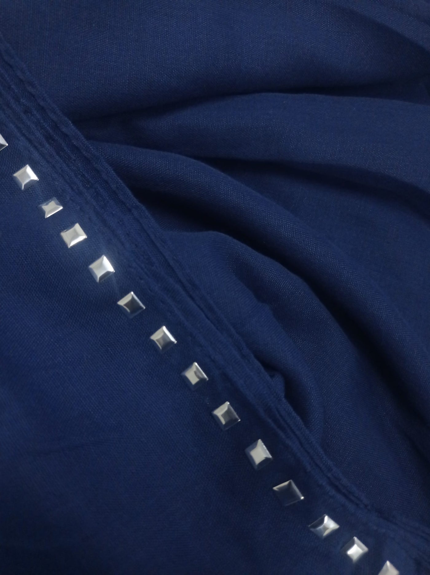 Studded Hijab - Navy Blue - Scarfs.pk #1 Online Hijab Store