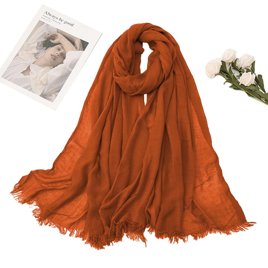 Turkish Lawn - Mustard - Scarfs.pk